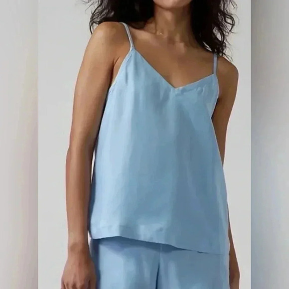 Athleta Calm Cool Cami  Size Medium Blue Comfort Adjustable Straps - Picture 1 of 10